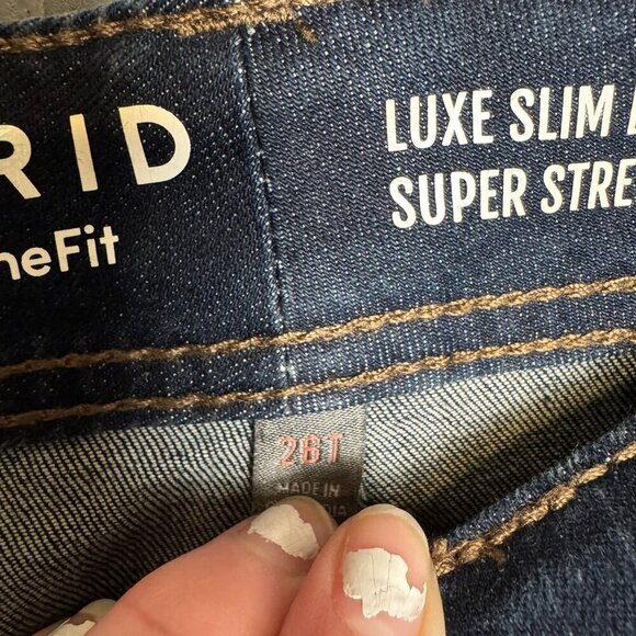 Torrid Luxe bootcut mid rise jeans dark wash size 26T - Picture 7 of 8